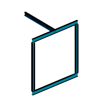 box frame with cross beam