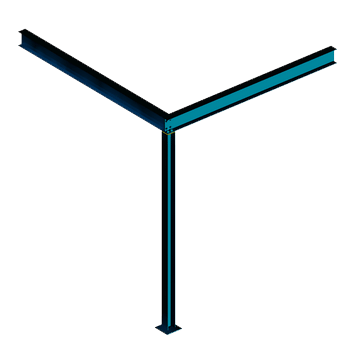 corner beam with post