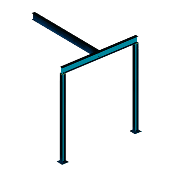 goalpost with cross beam