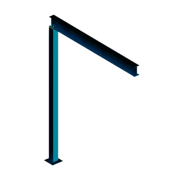post with beam